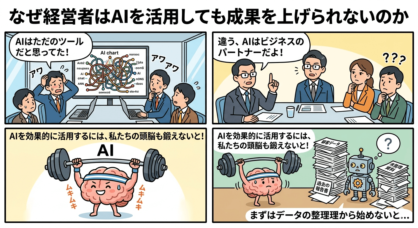 なぜ経営者はAIを活用しても成果を上げられないのか