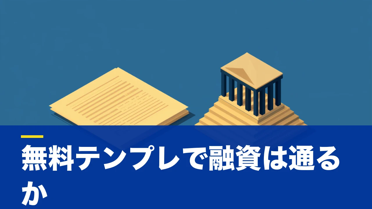事業計画書「1枚」テンプレートは無料で足りる?使える場面と、融資で通る計画への進め方